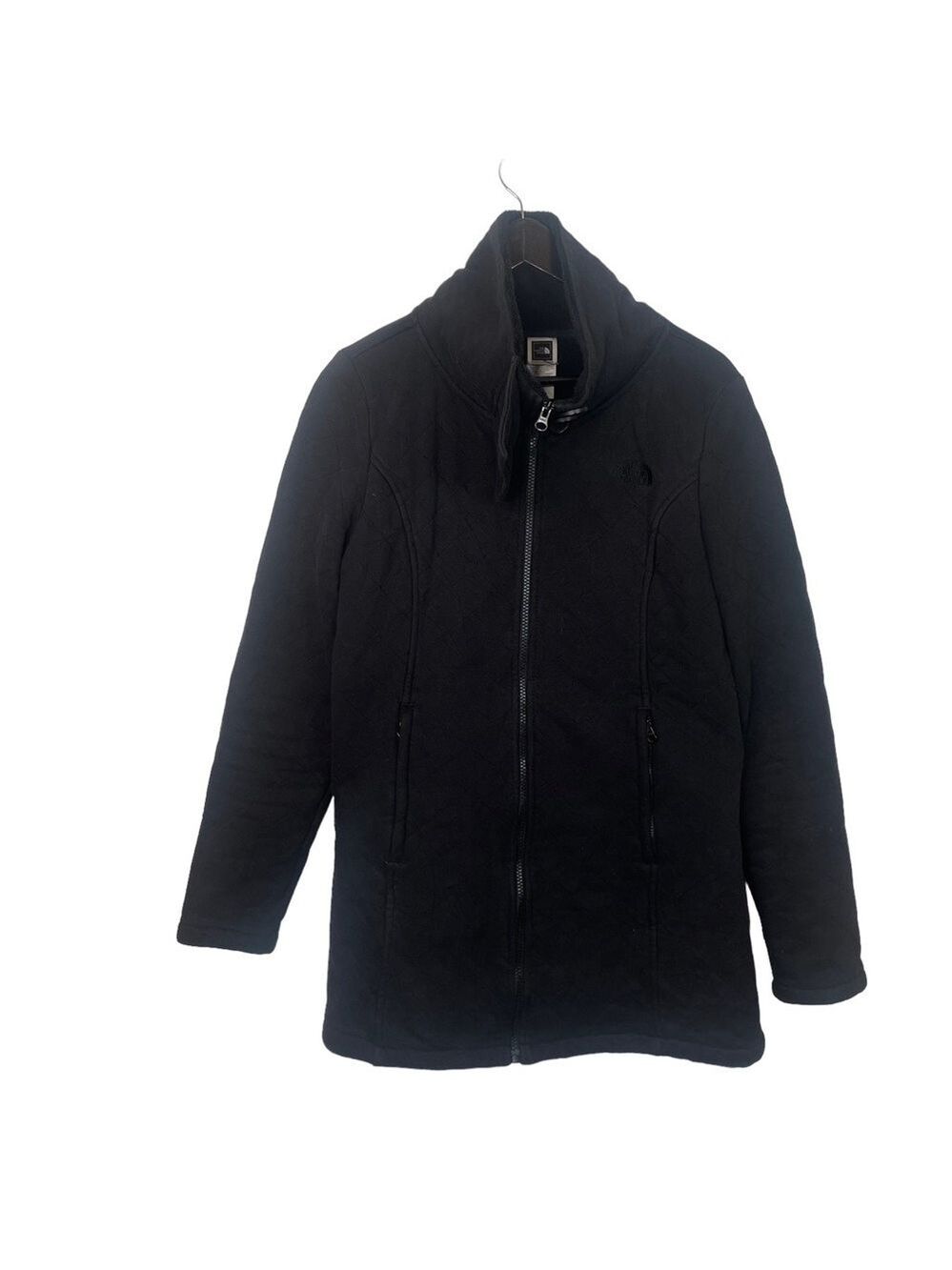 The North Face Black Furry Long Sleeved Warm Winter Jacket Size Large